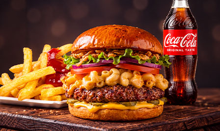 Produktbild Mac 'N' Cheese Burger Menü